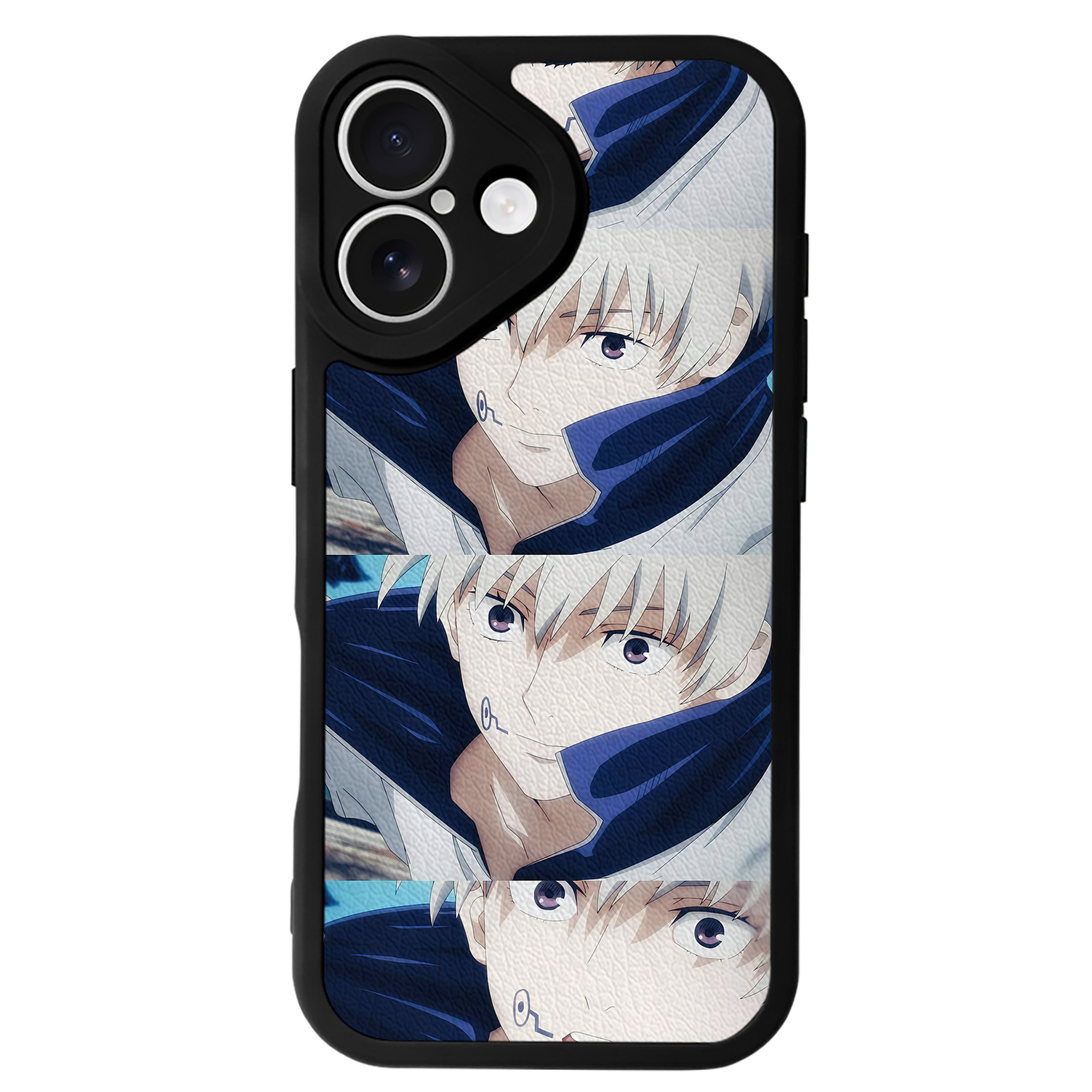 （画像用） 呪術廻戦 Jujutsu Kaisen 【iPhone 16シリーズ対応】シリコンスマホケース（レザー調） 材質：シリコン